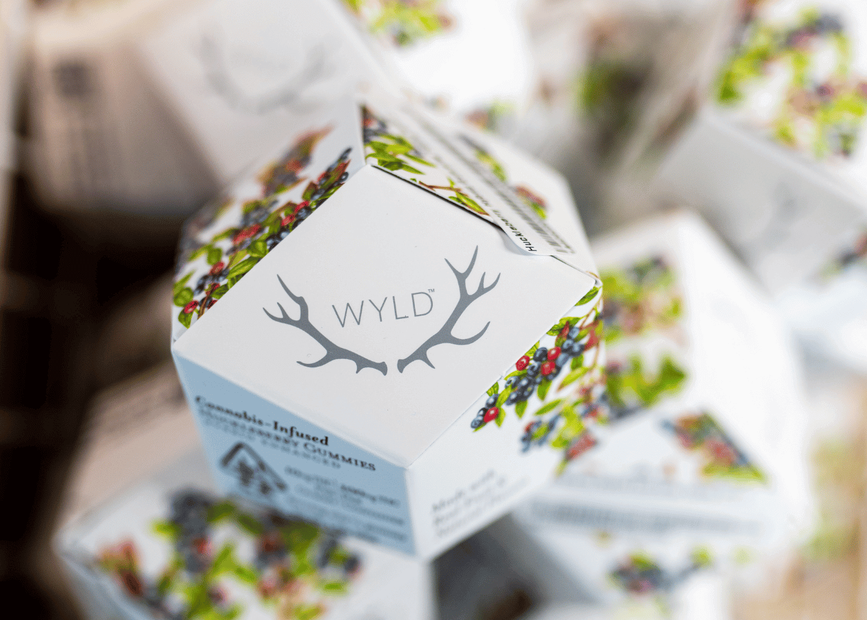 Huckleberry Wyld Gummies available at the dispensary, Highway Cannabis in Marina Del Rey.